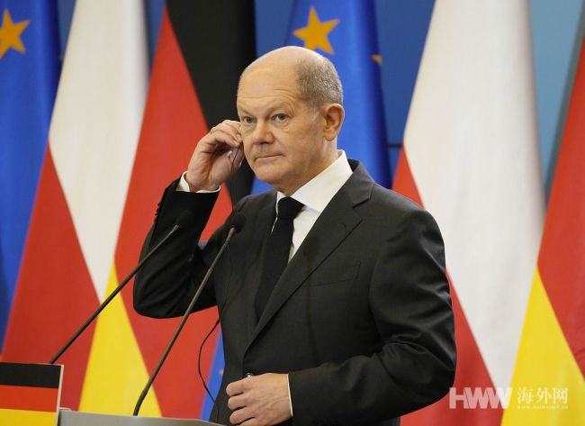 德国总理朔尔茨访问波兰 关注波白边境难民问题