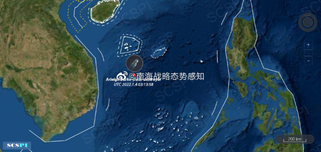 南海战略态势感知：西沙附近发现美军舰