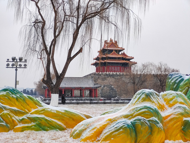 大寒时节 北京迎全市范围降雪