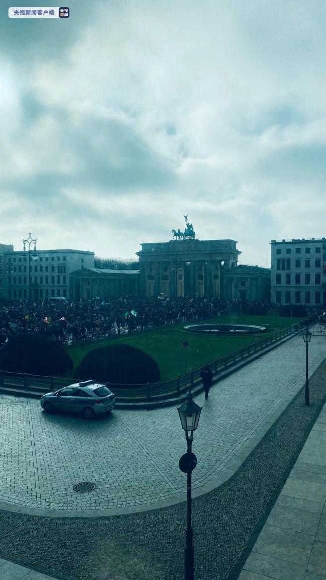 柏林爆发呼吁和平示威游行 10万人走上街头