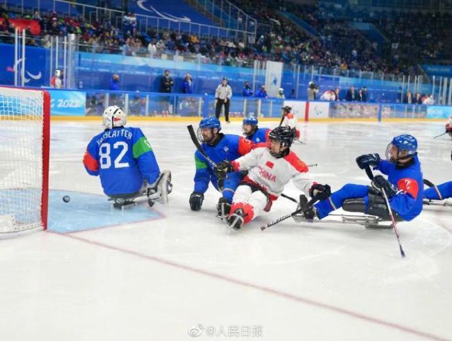 三连胜！中国残奥冰球队6-0战胜意大利队