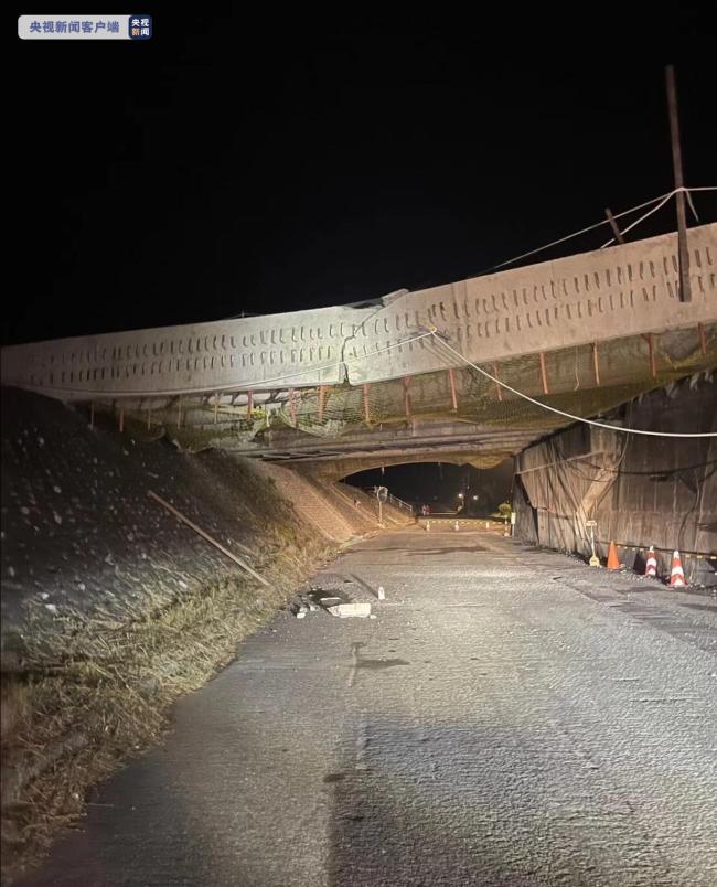 台湾连发8次地震桥梁坍塌、路面龟裂 福建多地有震感