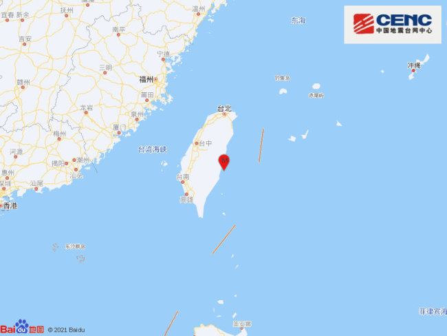 台湾连发8次地震 福建多地有震感