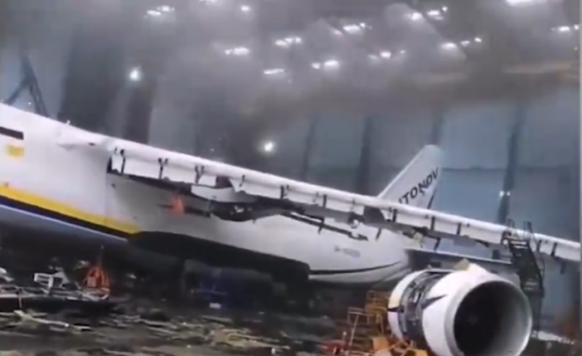 世界最大运输机安225已成废铁 记者曝光残骸：还没飞满34年就毁于战争