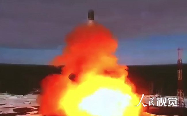 俄罗斯成功试射一枚“萨尔马特”洲际弹道导弹编辑图片素材-ID:1378432191
