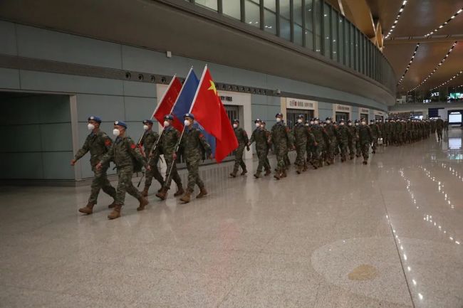 中國第21批赴黎巴嫩維和部隊第二梯隊出征