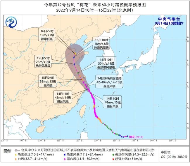 红色预警！15级台风“梅花”傍晚前后登陆浙江