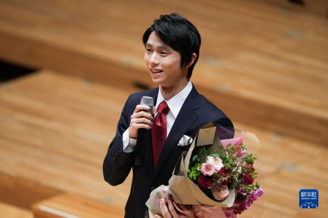 9月29日，在位于日本东京的东京歌剧城音乐厅，羽生结弦出席纪念活动。