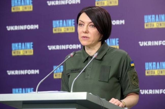 乌克兰国防部副部长安娜·马里亚尔