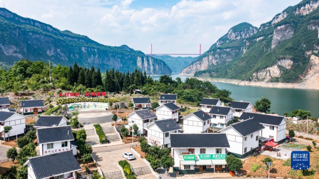 贵州省黔西市化屋村麻窝寨易地扶贫搬迁集中安置点(2022年5月6日摄,无