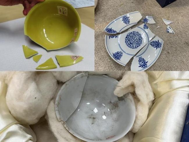 台北故宫3件文物破损照曝光