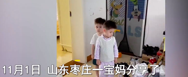 双胞胎儿子闹别扭堪比戏精 网友：这么漂亮的孩子还是一对