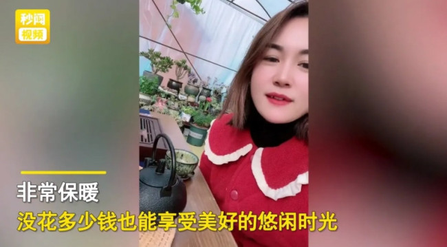 女子晒公公打造的花房惊艳网友:太惬意了