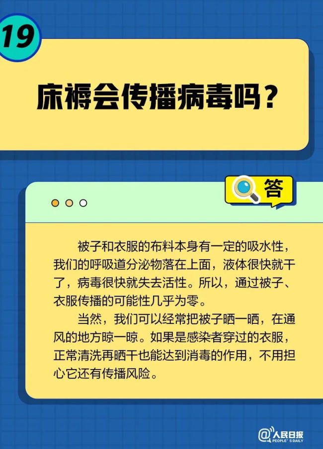 一直咳嗽怎么办？被子会传播病毒吗？居家康复20问20答