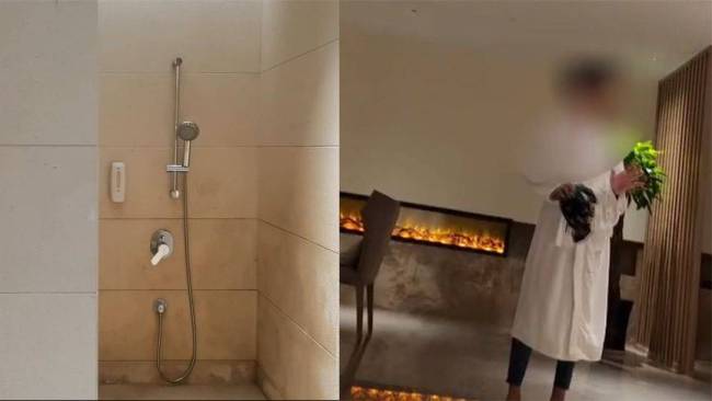 陌生男子闯入酒店女浴室女子正洗澡被吓坏 画面被曝光