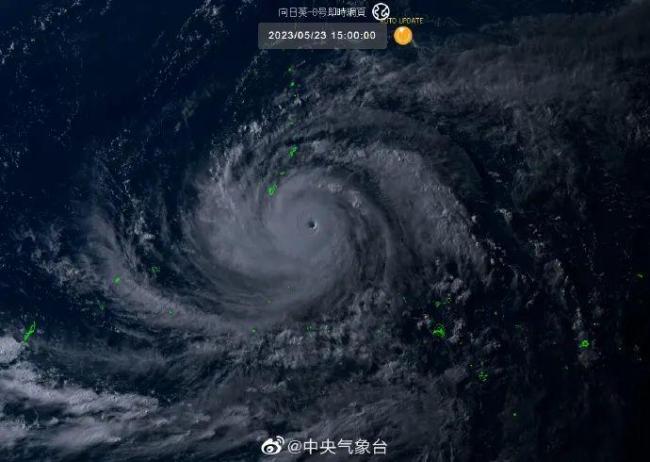 今年首个超强台风玛娃正趋向我国东部沿海