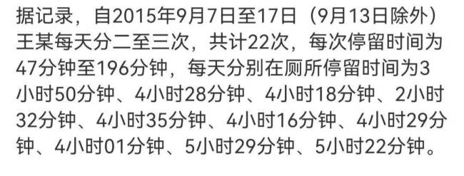 带薪如厕过久被解雇案 员工每天如厕3-6h时间过长被辞 网友称公司也不是做慈善的啊！
