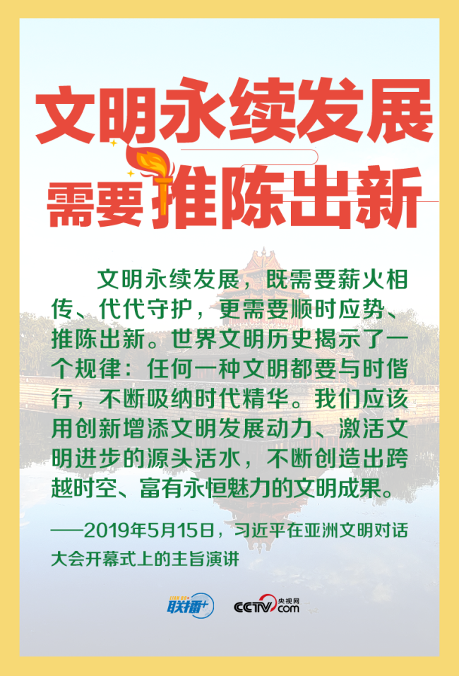 跟着习主席看世界｜共同倡导重视文明传承和创新