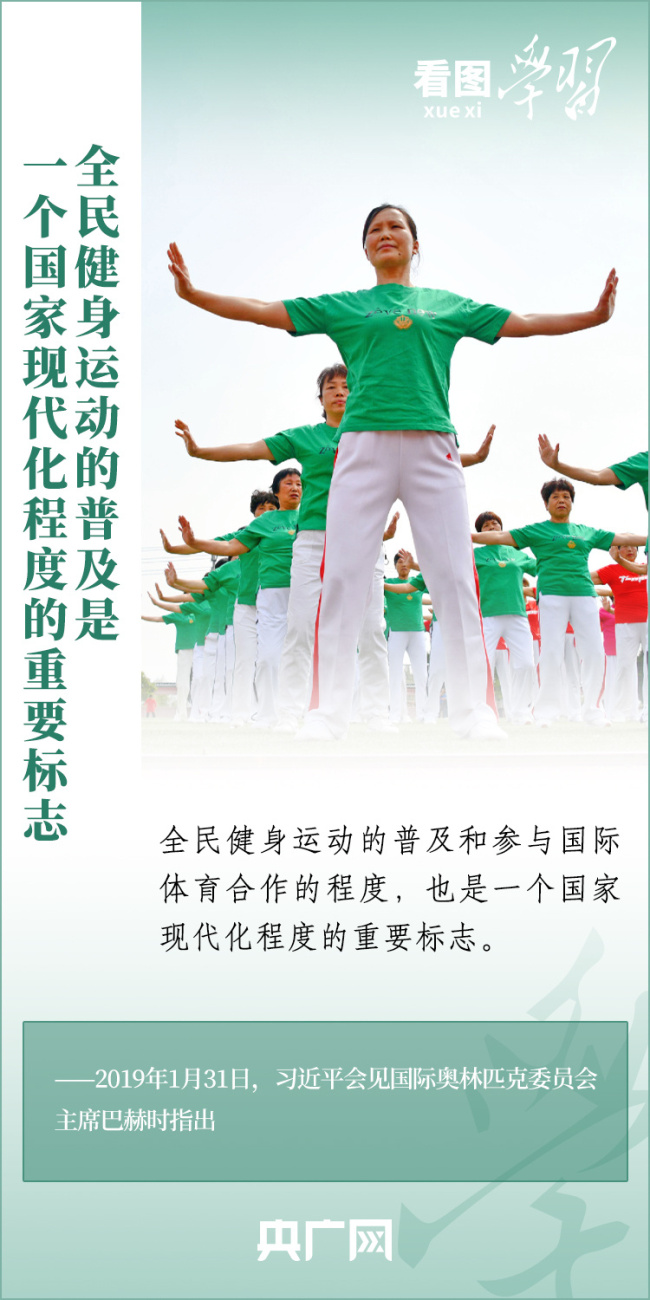 看图学习丨实施全民健身战略 加快建设体育强国
