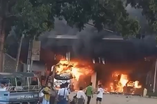 緬甸北部加油站發生爆炸起火事故 已致十餘人死傷