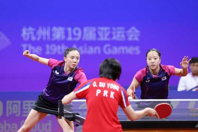 韩国队4比1战胜朝鲜队！韩国乒乓时隔21年再夺亚运金牌
