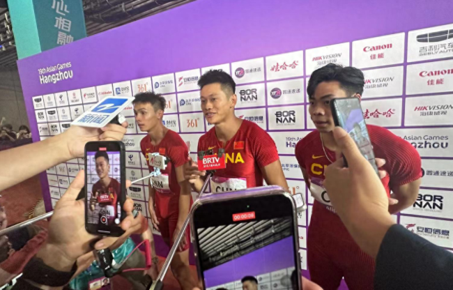 谢震业为男子100米接力夺冠点歌，张杰回应，激励年轻人奋斗