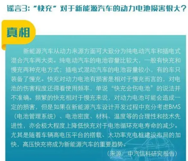 新能源车比燃油车污染重？谣言！官方发文还原真相