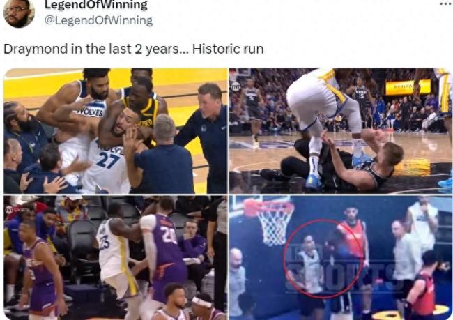 锁喉踩胸无恶不作！有网友晒出格林最近两年的“恶行”