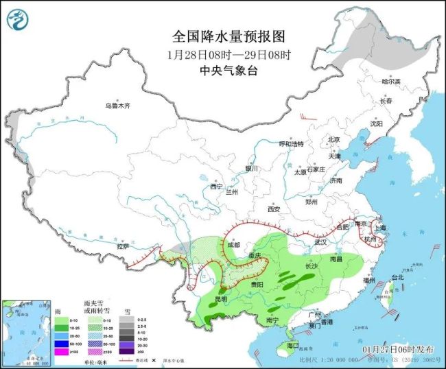年前大范围雨雪又来了！持续时间长！涵盖范围广！