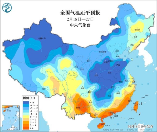 寒潮將繼續東移南下 南方氣溫即將斷崖式下降