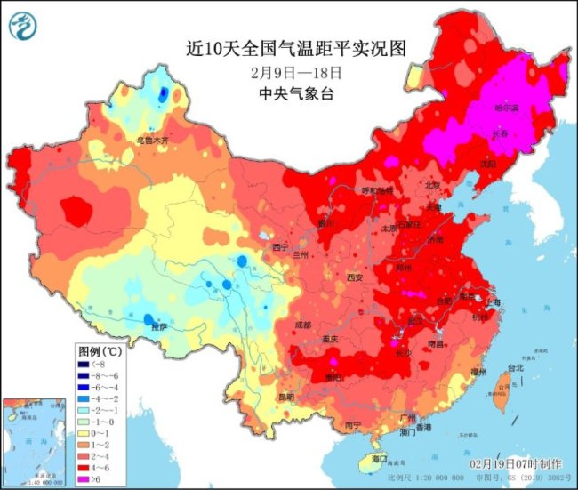 寒潮将继续东移南下 南方气温即将断崖式下降