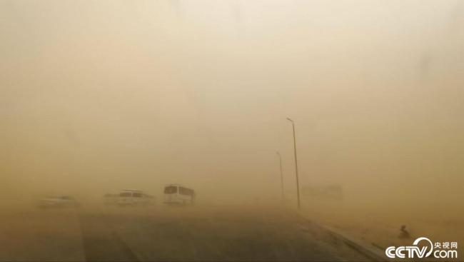 埃及开罗遭沙尘暴袭击