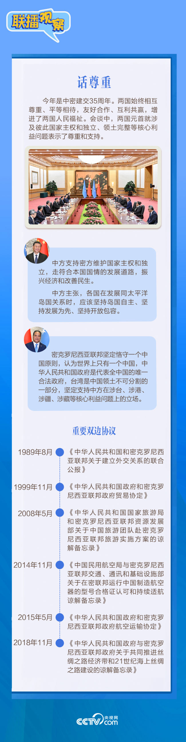 联播观察｜“送医上岛”“送戏下海” 习主席赞35载中密友谊