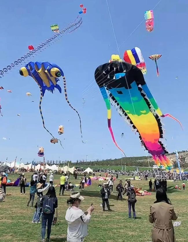 潍坊绣花鞋风筝在天上飘 艺术与传统交融的奇妙飞行