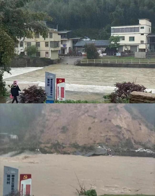 因洪涝失联的广东江湾镇恢复联系