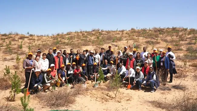 30位非洲专家学者点赞陕西榆林治沙 绿化奇迹引全球瞩目