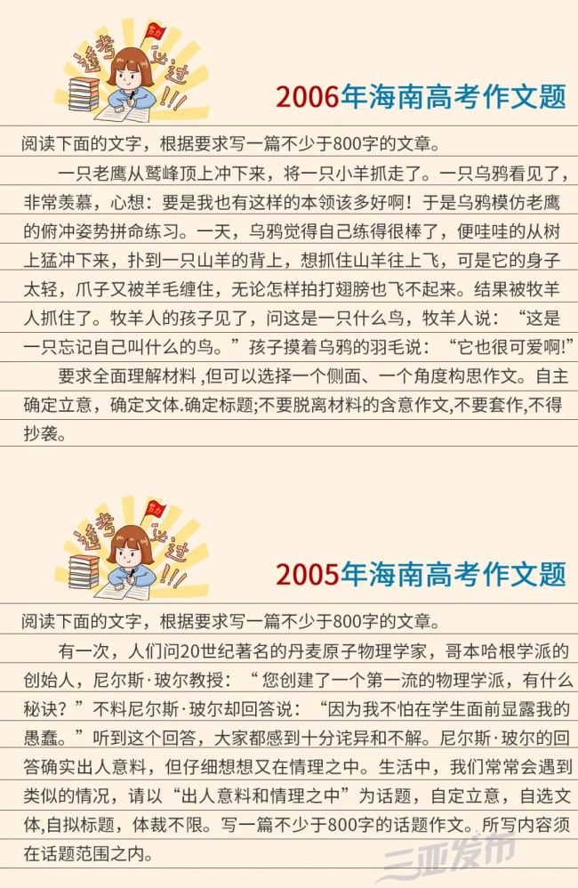 2024海南高考作文题出炉 聚焦首日考试热点