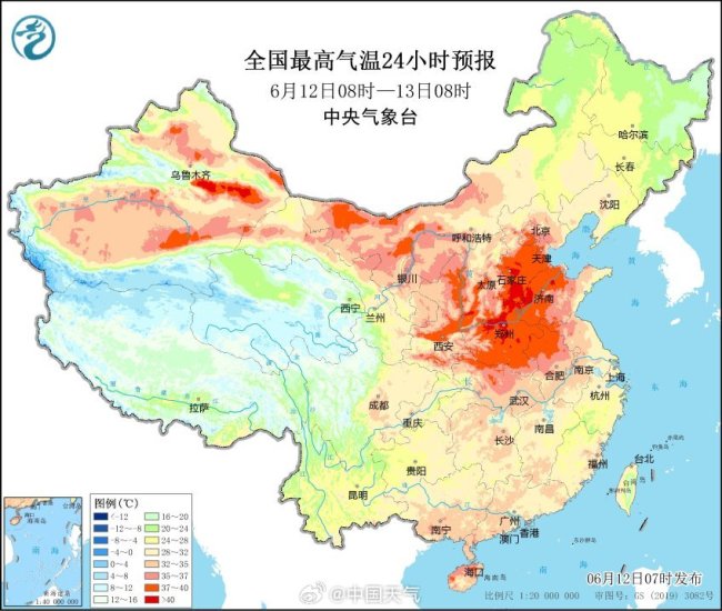 高温炙烤北方 局地可达42度 网友说空气吸一口都烫肺