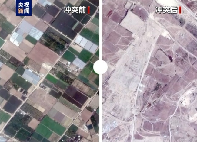 衛星圖像顯示六成加沙農田被以軍摧毀