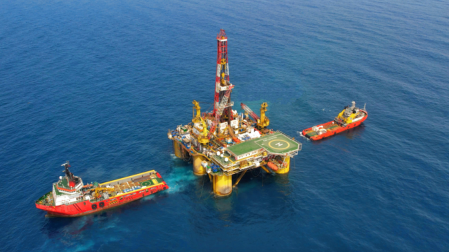 南海海域，高产油气井+1