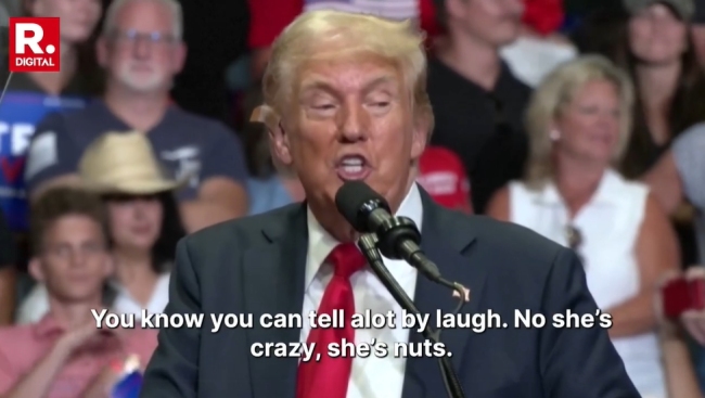 特朗普攻击哈里斯笑起来“像疯子”，其支持者在摇摆州投放反哈里斯广告