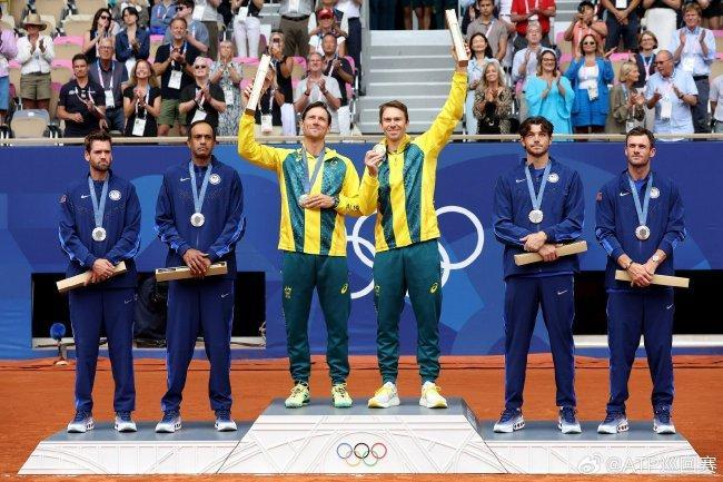 奥运网球澳洲组合男双摘金 意大利时隔百年再夺牌