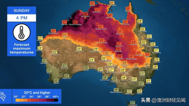 澳大利亚冬季气温最高达41.6℃！或将打破8月纪录