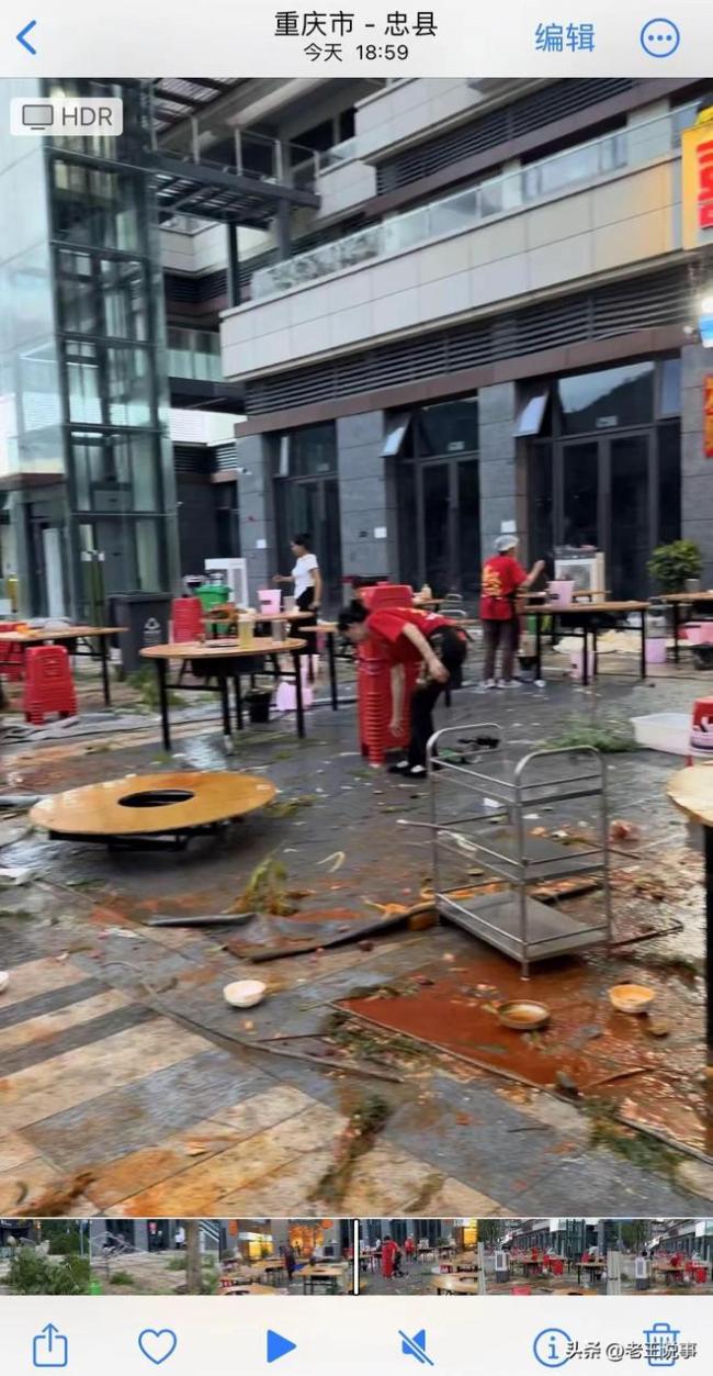 重庆垫江遭狂风暴雨 屋顶被吹飞 人工降雨变灾难片