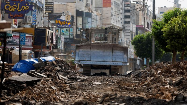 以军从约旦河西岸城市杰宁撤出