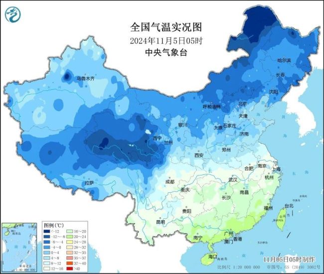 南方人顫抖吧！6日早晨多地氣溫將降至近期低點 