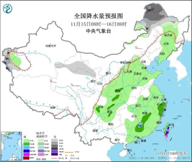 西北四川等地有大范围雨雪