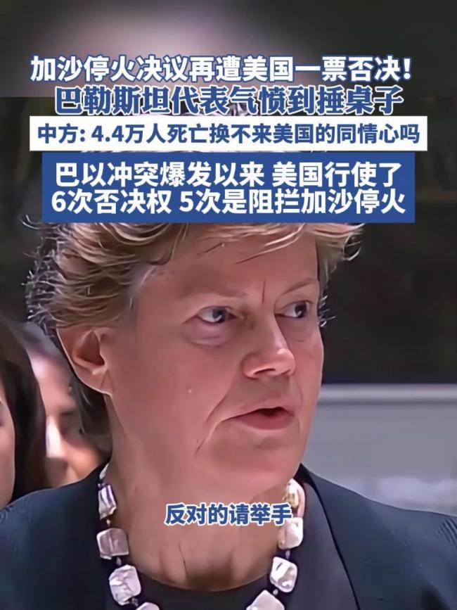 美国为何否决加沙停火决议 人道危机加剧