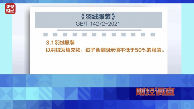 填充物假、及格证假 总台曝光“羽绒骗局”