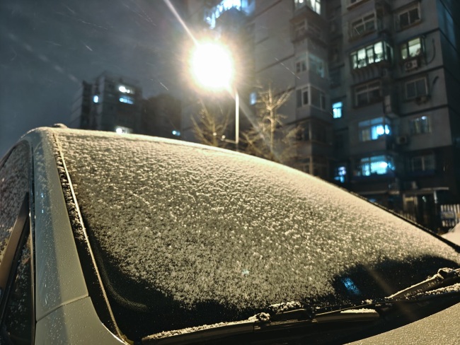 北京城区迎来降雪